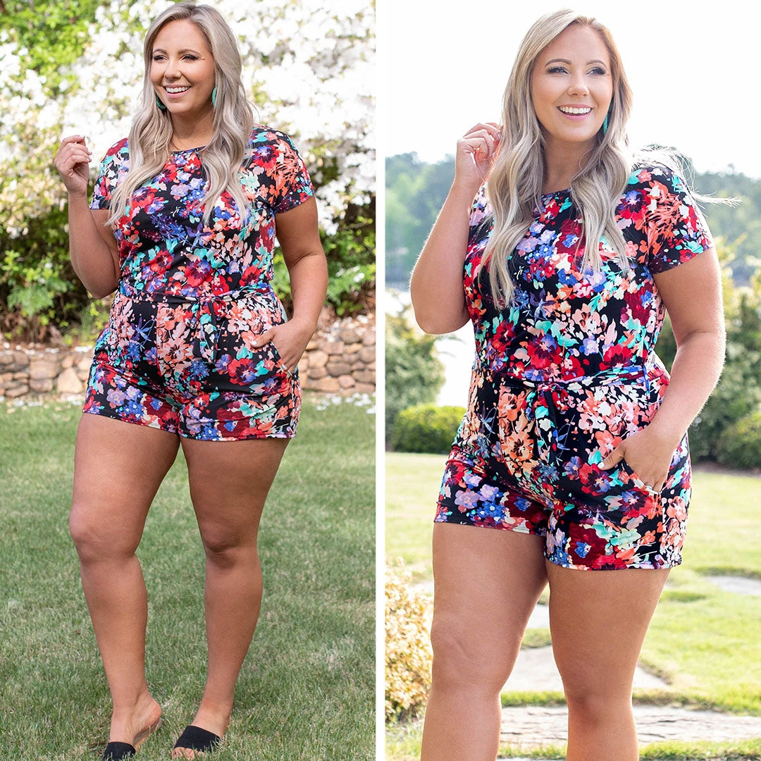 Summer Represent Romper, Black 8 Summer Represent Romper, Black - Image 6