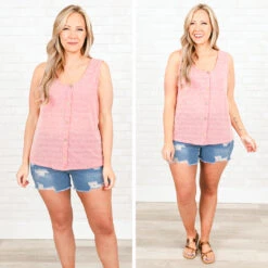 Meet Me In The Spring Tank, Pink -Chic Soul Store 27 05c88681 0c92 43a1 bfb1 6477e6a87f14