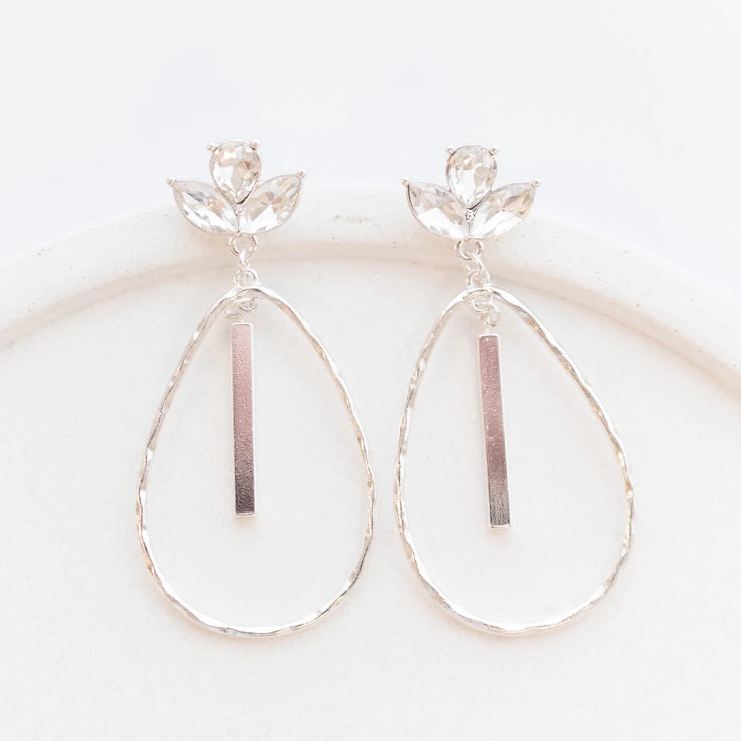 Royal Elegance Earrings, Silver 5 Royal Elegance Earrings, Silver - Image 3