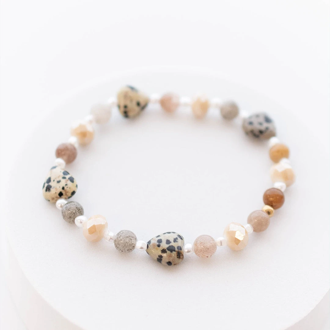 Natural Gem Bracelet, Ivory 5 Natural Gem Bracelet, Ivory - Image 3