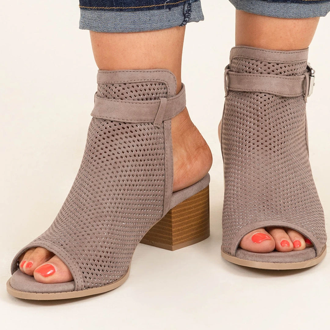 Walk The Talk Booties, Taupe 8 Walk The Talk Booties, Taupe - Image 6