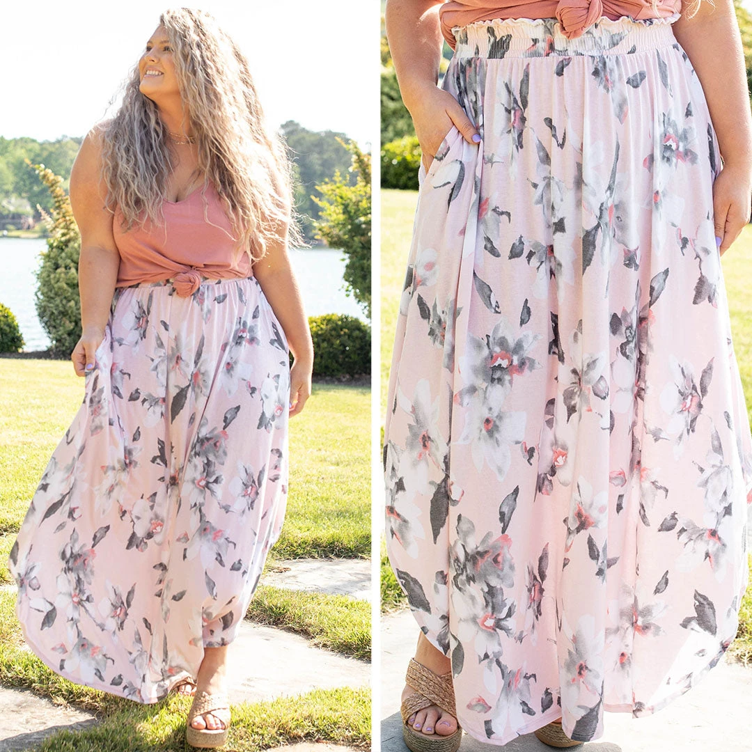 Along The Bay Maxi Skirt, Blush 8 Along The Bay Maxi Skirt, Blush - Image 6