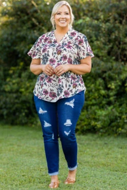 Dreamy Afternoon Blouse, Cream -Chic Soul Store 2C5A8487