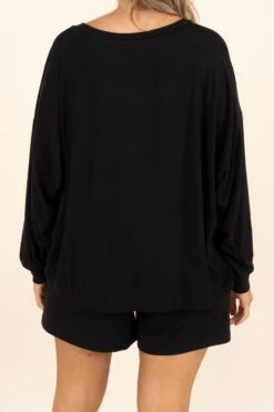 Live, Love, Lounge Set, Black -Chic Soul Store 2U7A0096