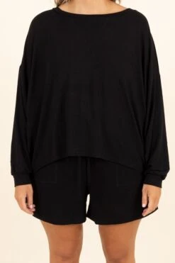 Live, Love, Lounge Set, Black -Chic Soul Store 2U7A0100