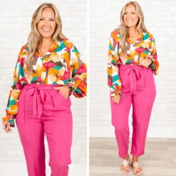 Confetti Everywhere Top, Fuchsia Orange -Chic Soul Store 2 0ba1d9d4 0a71 4c91 91ba 3671fee6b729