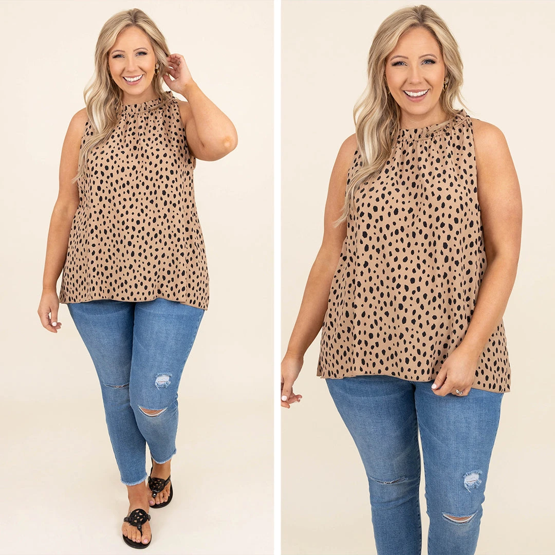 Brunch Get Together Blouse, Mocha 8 Brunch Get Together Blouse, Mocha - Image 6