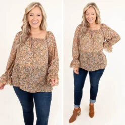 Bless And Love Top, Coral Multi -Chic Soul Store 2 330c5641 63e9 4db3 b807 b54a069fa3fa