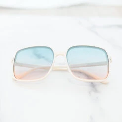 Here For The Vibes Sunglasses, White -Chic Soul Store 2 378cd6df 7812 4749 b001 b900f771002c