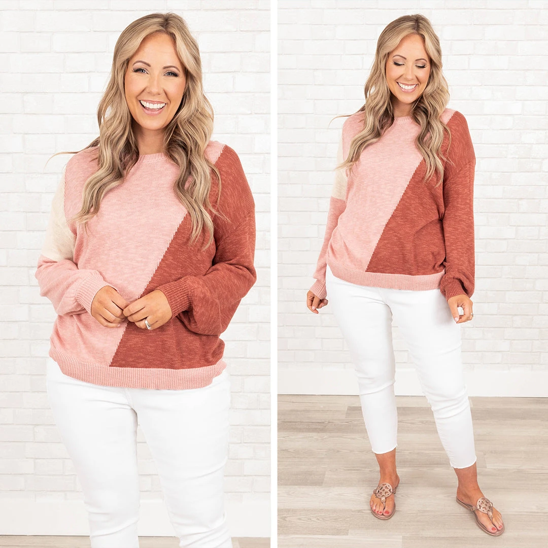 Always Thinking Sweater, Pink 8 Always Thinking Sweater, Pink - Image 6