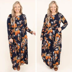 Almost Second Nature Dress, Navy -Chic Soul Store 2 45d36753 e475 44ed abad d7098615cf6f