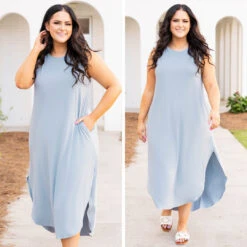 Cannot Imagine Maxi Dress, Ash Blue -Chic Soul Store 2 56857e7f 62cd 4060 a85c 9bad50eee96e