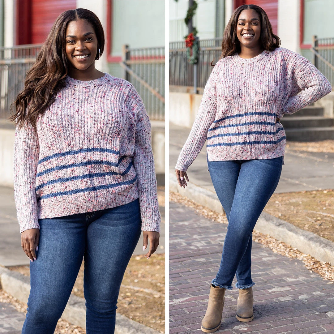 Intense Moments For Me Sweater, Taro-Navy 8 Intense Moments For Me Sweater, Taro-Navy - Image 6