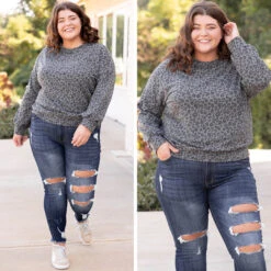 The Wild Side Sweatshirt, Charcoal -Chic Soul Store 2 88044954 2d8a 4ac5 b3c3 2322ee30a0b5