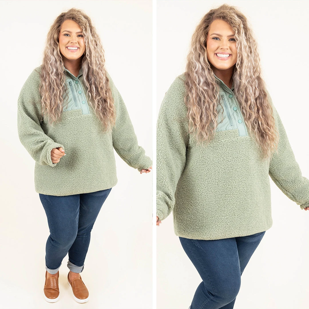 Comfy Day Ahead Pullover, Sage 8 Comfy Day Ahead Pullover, Sage - Image 6