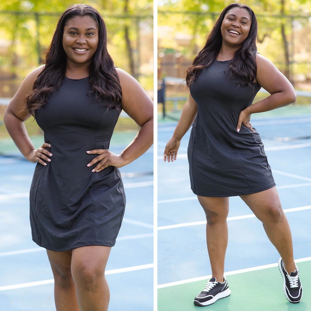 Confident In Myself Active Dress, Black 11 Confident In Myself Active Dress, Black - Image 9