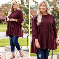 Concert Date Night Top, Wine -Chic Soul Store 2 c06e27ed 4bdc 4f82 8ffe 7ed11dedd27d