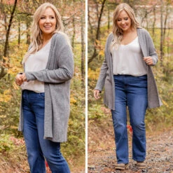 Grow Up, Show Up Cardigan, Gray -Chic Soul Store 2 cd0860b8 d1cf 4085 88ca 3120ff796862