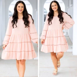 Blushing Belle Babydoll Dress, Mauve -Chic Soul Store 2 d58da4c7 ee16 4ad2 8c7a bc1ddf9283bc