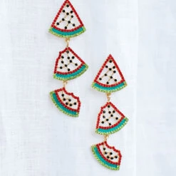 Watermelon Sugar Earrings, Red 7 Watermelon Sugar Earrings, Red -Chic Soul Store 2 ee5c0bc5 0c24 41d6 a32d 1ef6bfb9f8d7
