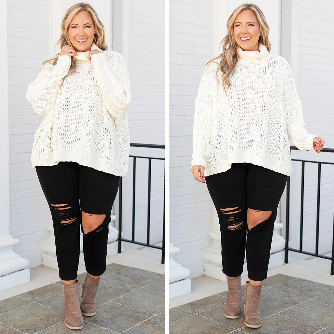 Afternoons At The Library Sweater, White 8 Afternoons At The Library Sweater, White - Image 6