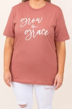 Grow In Grace Tee, Mauve -Chic Soul Store 3 10 1770 Edit