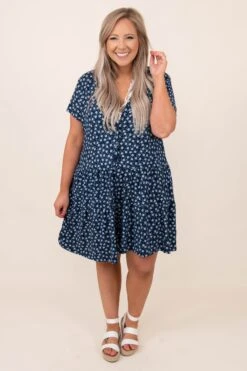 Tropical Bliss Romper, Navy -Chic Soul Store 3 15 2053