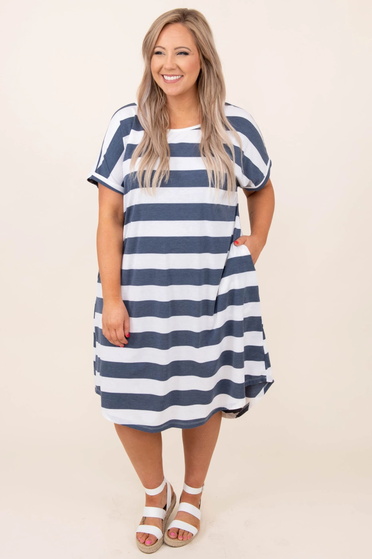 Somewhere Out There Dress, Navy 5 Somewhere Out There Dress, Navy - Image 3