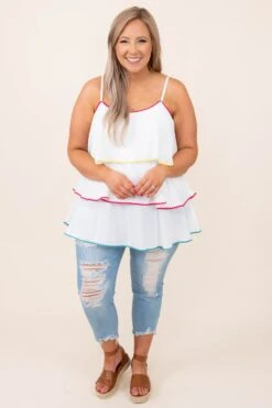 All Falls Down Tank, Ivory 10 All Falls Down Tank, Ivory -Chic Soul Store 3 15 2151 Edit