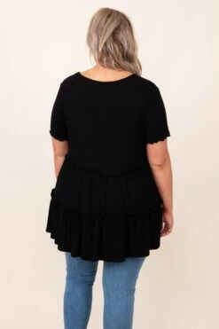 Sunday Softness Top, Black -Chic Soul Store 3 16 2414
