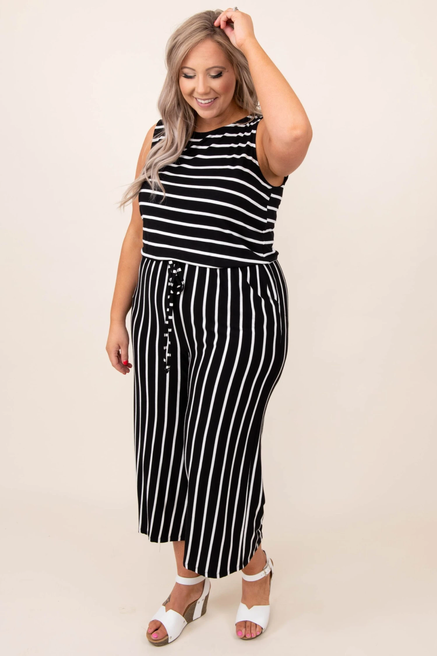 Still The Best Jumpsuit, Black-Ivory 5 Still The Best Jumpsuit, Black-Ivory - Image 3