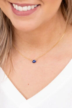Look Into My Eyes Necklace, Navy -Chic Soul Store 3 24 3296 Edit 2