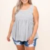 Flourish In Love Tank, Grey -Chic Soul Store 3 24 3346