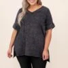 Comfy Travels Top, Charcoal Mineral Wash 1 Comfy Travels Top, Charcoal Mineral Wash -Chic Soul Store 3 3 956