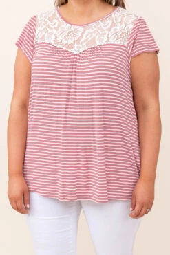 Love At First Glance Top, Mauve -Chic Soul Store 3 5 1166