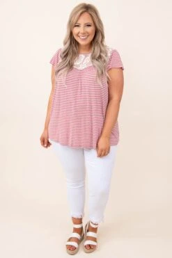 Love At First Glance Top, Mauve -Chic Soul Store 3 5 1169