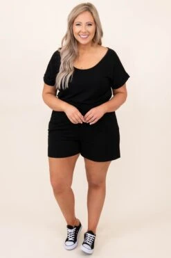 Party Perfection Romper, Black -Chic Soul Store 3 8 1626