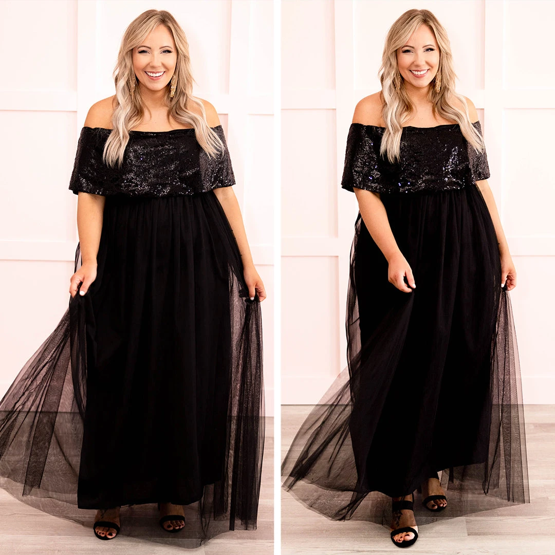 Posh Outlook Maxi Dress, Black 8 Posh Outlook Maxi Dress, Black - Image 6