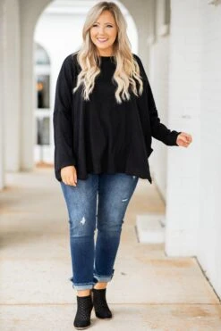 Angels Among Us Top, Black -Chic Soul Store 373A0717