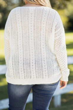 Always Hoping Sweater, Ivory -Chic Soul Store 373A1457