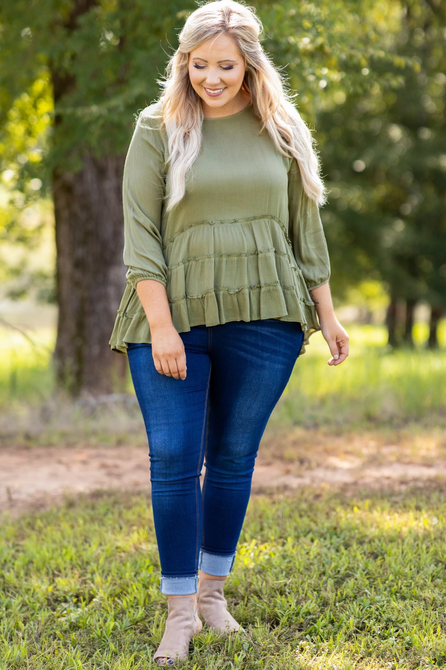 The Rest Is Still Unwritten Top, Olive 5 The Rest Is Still Unwritten Top, Olive - Image 3