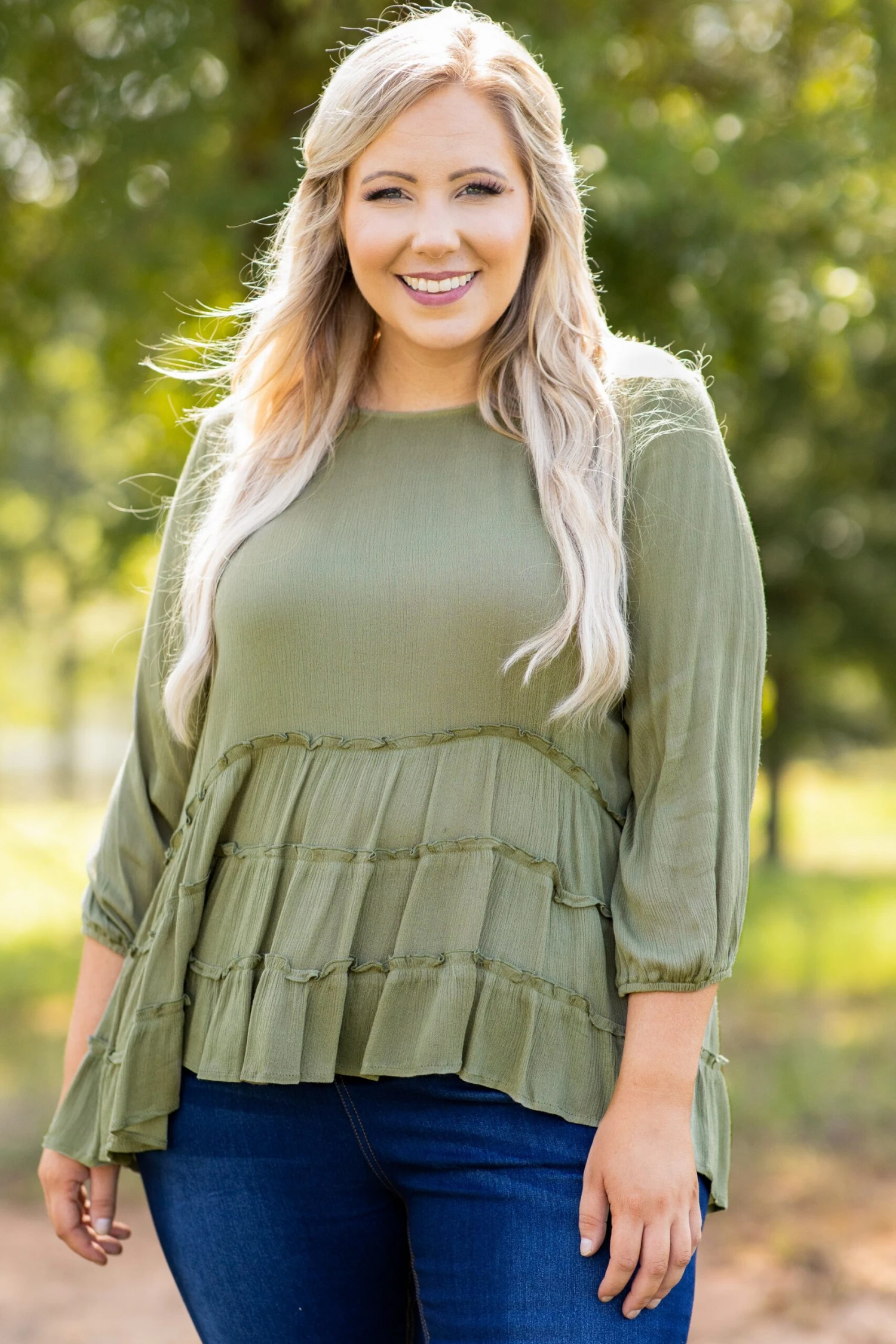 The Rest Is Still Unwritten Top, Olive 3 The Rest Is Still Unwritten Top, Olive