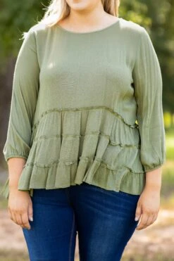 The Rest Is Still Unwritten Top, Olive 11 The Rest Is Still Unwritten Top, Olive -Chic Soul Store 373A1499