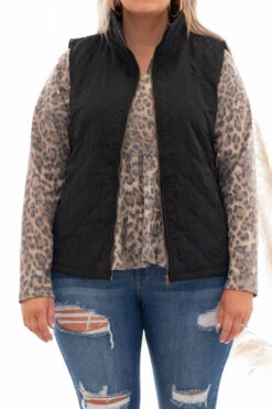 I Want To Break Free Vest, Black -Chic Soul Store 373A5163