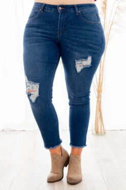 Waiting For The Right Time Jeggings, Medium Wash