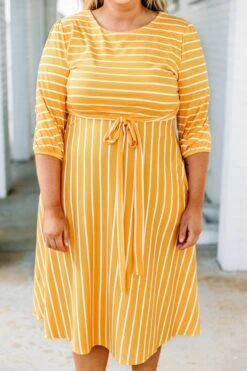 Holding Hands On The Boardwalk Dress, Mustard 11 Holding Hands On The Boardwalk Dress, Mustard -Chic Soul Store 373A7577 Edit