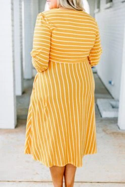 Holding Hands On The Boardwalk Dress, Mustard 12 Holding Hands On The Boardwalk Dress, Mustard -Chic Soul Store 373A7578 Edit