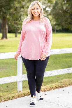 Curved Hem Slouchy Dolman Tunic, Dusty Pink -Chic Soul Store 373A8568 02cf428e 7c07 4191 86df 145eb9704730