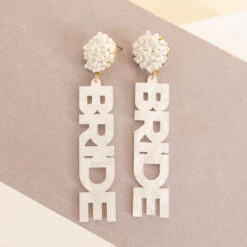 Just Say I Do Earrings, White -Chic Soul Store 38 d685bcdf ab4b 4610 9279 b915ef27ce53