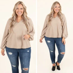 Watching The World Top, Taupe 13 Watching The World Top, Taupe -Chic Soul Store 39 83c94150 2ddc 4a0c b03a 395d65c1f845